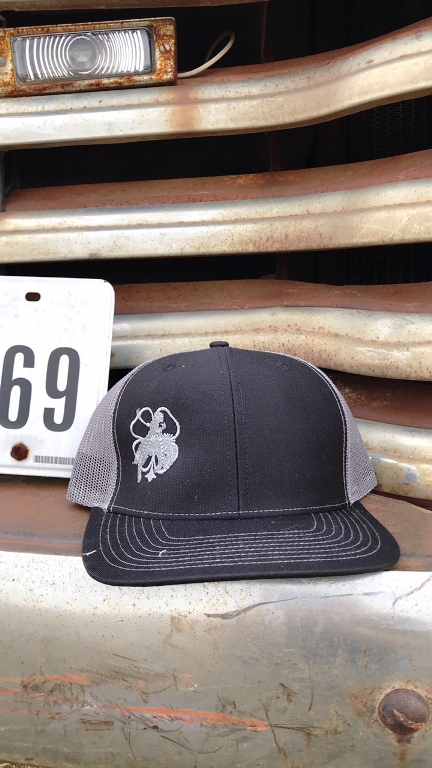 Black Cap with Gray Logo